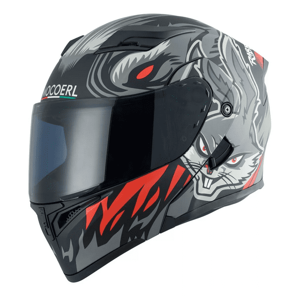 Casco Abatible Certificado Dot Para Moto Mocoerl TALLA 2XL Conejo Violento