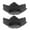 Black, variant on 2pcs Silicone Soap Tray Self draining Soap Holder Lotus Shaped Soap Dish Counter Soap Stand