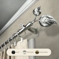 thumbnail image 4 of InStyleDesign  Vine Adjustable Curtain Rod Black 120 to 170 inches Black Finish, 4 of 4