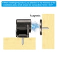 thumbnail image 4 of Zinc Alloy Magnetic Cabinet Door Catch for Kitchen Cupboard Closet, Black, 2 Set, 4 of 6