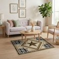 thumbnail image 3 of ODIKA Retro Plaid Cornerstone Motif Panel Farmhouse Border Vintage Door Flowing for Home Office, Gaming Room, Under Desk, Non-Slip Chair-Friendly, 3 of 7