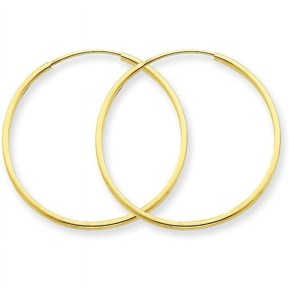 Primal Gold 14K Yellow Gold 1.25mm Endless Hoop Earring