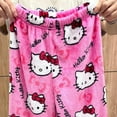thumbnail image 5 of Hello Kitty Pajama Pants for Women , Flannel Pajamas,Cartoon Plush Pj Pants,Cute Kawaii Anime Pajama Bottom, Family Pajamas Matching,Hot Pink M, 5 of 9