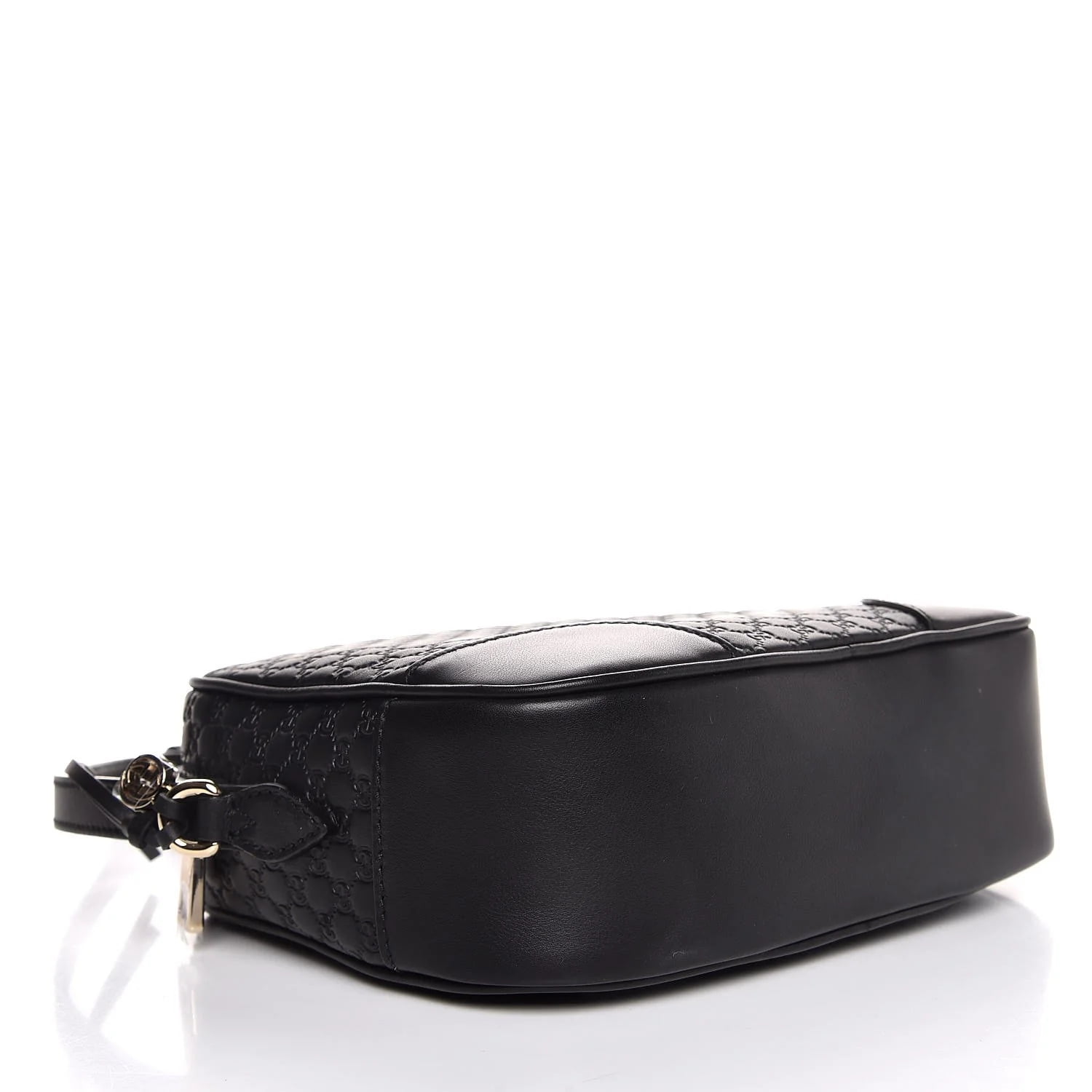 Gucci Bree Black Leather Microguccisima GG Cross Body Bag 449413 – Queen  Bee of Beverly Hills