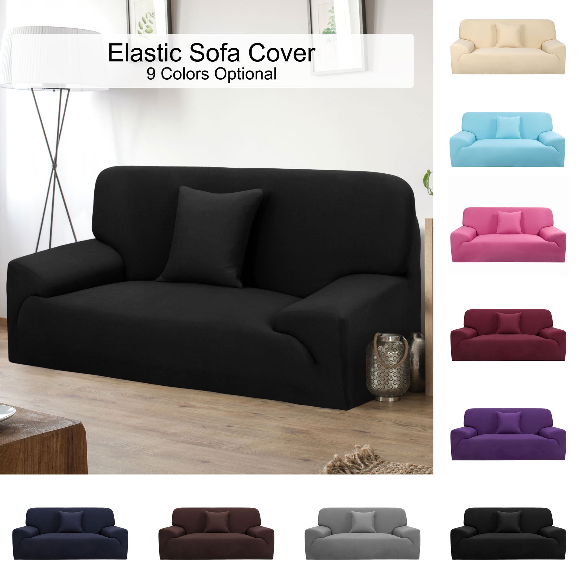 1/2/3/4 Seater Elastic Sofa Cover Slipcover Set Couch Stretch Arm Chair Loveseat 