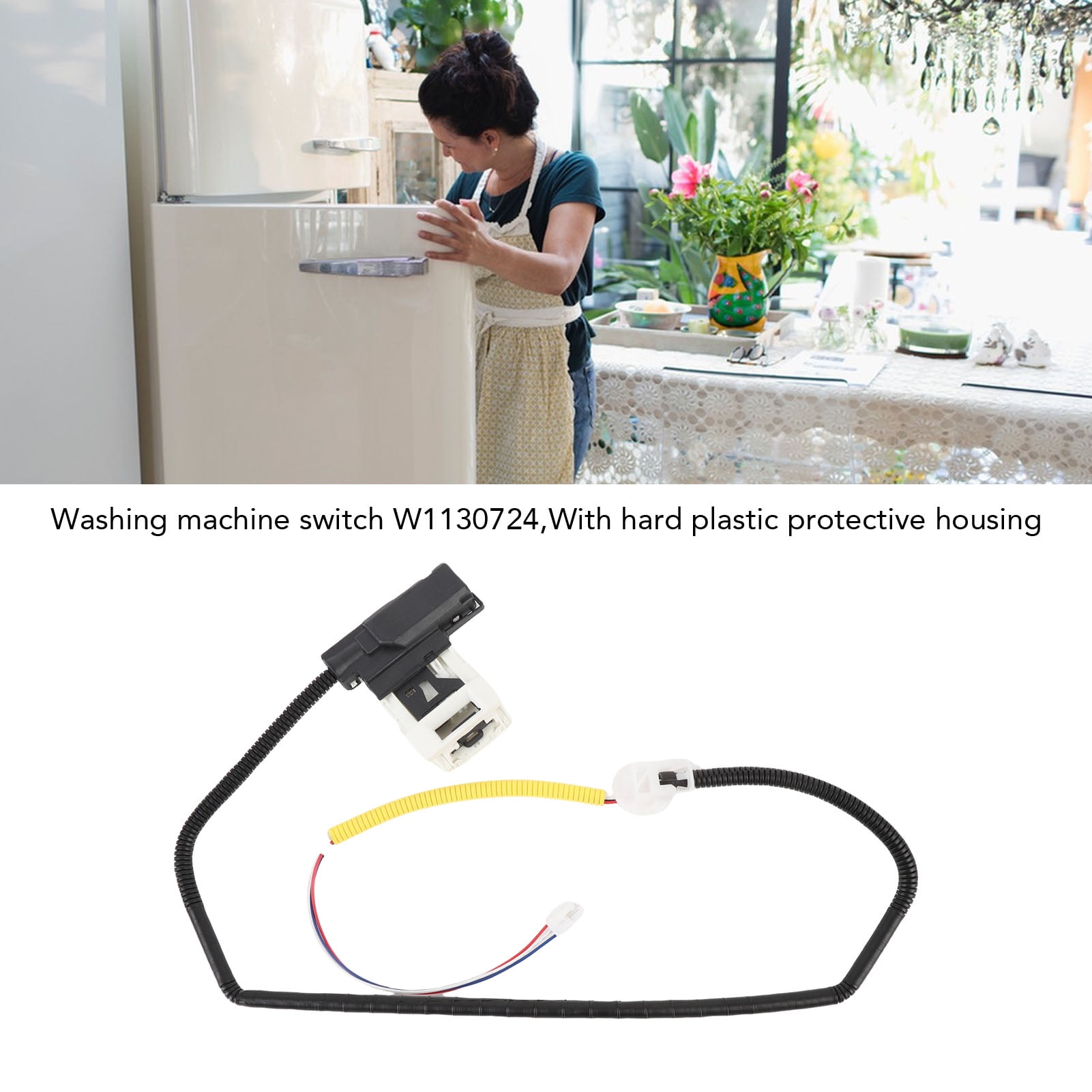 Washing Machine Lid Lock Switch, Professional ABS Plastic Washer Lid Lock Switch Prevent Opening W10682535  For Home
