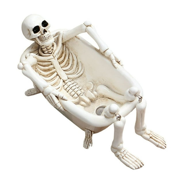 Halloween Resin Skull Planter For Indoor And Outdoor Decoration