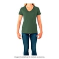 thumbnail image 3 of Playera Fruit Of The Loom para Mujer, Cuello V Manga Corta Verde Talla  M, 3 of 4