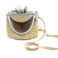 thumbnail image 1 of Bolsa de hombro para hámster, transpirable, suave, cálida, correa ajustable, pequeña bolsa de transporte para mascotas, para conejillo de indias, planeador del azúcar, talla única, verde, 1 of 5