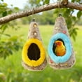 thumbnail image 3 of Cozy Hanging Hut Sleeping Bed For Small Medium Parrots Conures Lovebirds Finches And Birds Hanger Squirrel Nesting Boxes Metal Birdhouse Decorative Glass Feeders for Outdoors Metal for outside Owl, 3 of 4