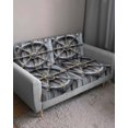 thumbnail image 3 of Grey Rudder Coastal Sofa Couch Cushion Covers Washable, Removable Stretchable Sectional Couch Covers, Vintage Nautical Beach Slipcovers for L & T Shape Sofa Furniture Protector S Size 1 pc, 3 of 7