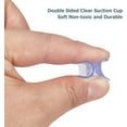 thumbnail image 6 of 10 Pack Small Suction Cups 30Mm Double Sided Suction Cups Hooks Clear Plastic Sucker Pads PVC Glass Table Bumpers Strong Adhesive Sucker Holders for Window Glass Christmas Lights diy making, 6 of 9