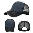 thumbnail image 2 of Prolriy Baseball Cap Hats for Men Women Fashion Women Men Sport Hit Color Breathable Beach Baseball Cap Hip Hop Hat Sun Hat Trucker Hat Navy, 2 of 5