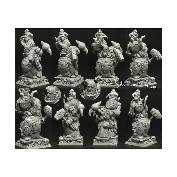 Scibor Monstrous Miniatures Ogre Chief #4 New