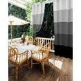 thumbnail image 5 of nqOlkjepod Outdoor Curtains for Patio Waterproof, Black Grey Ombre Outdoor Privacy Panels Grommet, Modern Abstract Art Farmhouse Striped Blackout Outside Curtains for Porch/Cabana 54"x108", 1 Panel, 5 of 8