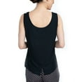 thumbnail image 2 of Cool Girl Women's Keep it Basic Cooling Tank with Back Vent Slit Sleep Top, Black, XS, 2 of 3