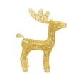 thumbnail image 2 of Reno navideño iluminado, estatua de ciervo navideño, decoraciones artificiales grandes de ciervo centelleante para patio delantero interior y exterior Luz de color dorado, 2 of 8