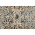 thumbnail image 3 of Feizy Kaia Transitional Medallion, Orange/Ivory/Blue, 7'10" x 9'6" Area Rug Sheen Bohemian & Eclectic Oriental Floor Rug for Living room Bedroom, 3 of 8