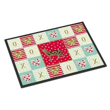 Carolines Treasures Sokoke Cat Love Indoor or Outdoor Mat 18x27 doormats, Multicolor