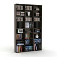 thumbnail image 4 of Atlantic Oskar 61" Large Triple Slim Multimedia & Bookcase in Espresso, 4 of 7