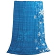 thumbnail image 2 of Balery Blue Christmas Manta de Felpa Suave y Acogedora – Cobija de Franela Aterciopelada para Cama, Lavable y Cálida para Sofá, Mascotas, Transpirable-50"x40", 2 of 7
