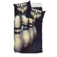 thumbnail image 4 of Maxcorners Dark Bowling Ball And Pins Classic Personalized Name 3D Bedding Set, 4 of 4