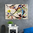 thumbnail image 4 of Wassily Kandinsky Wall Art Blue Segment Gallery Wrapped Canvas Art For Bedroom Livingroom Decoration Print Ready to Hang, 4 of 6