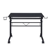 Harper & Bright Designs Adjustable Height Standing Desk Sit Stand Up Desk Workstation 35 Inch with Moveable Shelf for Office Home, Black