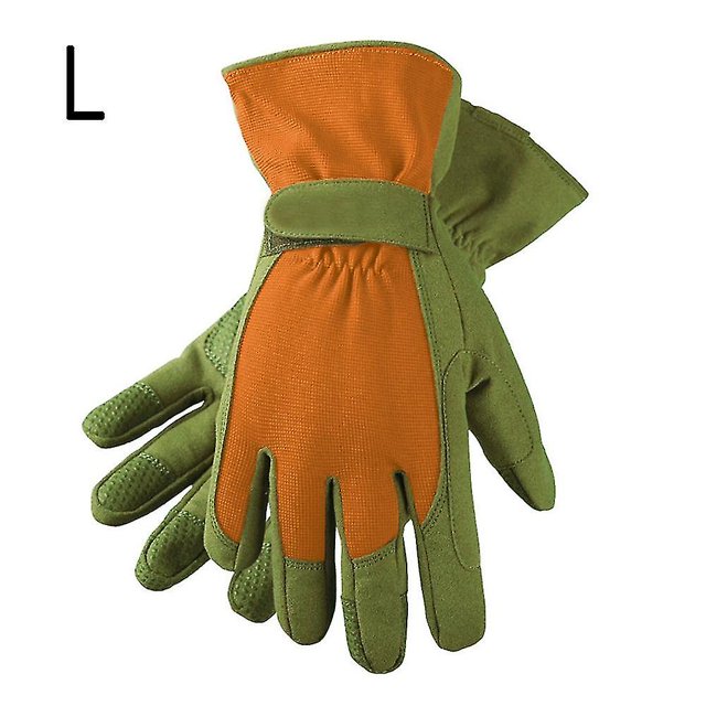 1 par de guantes de jardinería para mujer Camel, protectores de manos con protección contra espinas y pinchazos