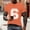 A Orange, variant on Number 6 T-Shirt Unisex Short Sleeve Varsity Shirt Sports Team Jersey Crew Neck Fashionable Pullover Top Orange XL
