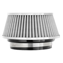 Spectre Universal Clamp-On Air Filter: High Performance, Washable Filter: Round Tapered; 3 in/3.5 in/4 in Flange ID; 2.625 in (67 mm) Height; 6 in (152 mm) Base; 4.75 in (121 mm) Top, SPE-8168