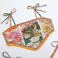 thumbnail image 3 of Gibobby Trajes de Baño Mujer Traje de baño con tirantes para mujer, nuevo traje de baño, Bikini Sexy étnico Floral, monos con estampado de patrones, traj(Naranja,CH), 3 of 5