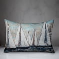thumbnail image 3 of Creative Products Blue Painterly Sailboats 14x20 Indoor / Outdoor Pillow, 3 of 3
