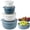 Multicolor5, variant on QIJGEBGG Wide and Deep Nesting Plastic Small Mixing Bowl Set with Lids, Deep Bowls Airtight Leak-Proof BPA-Free Nesting Kitchen Prep Bowls for Mixing & Food Storage, Microwave & Dishwasher Safe