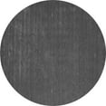 thumbnail image 1 of Ahgly Company Indoor Round Abstract Gray Contemporary Area Rugs, 7' Round, 1 of 1