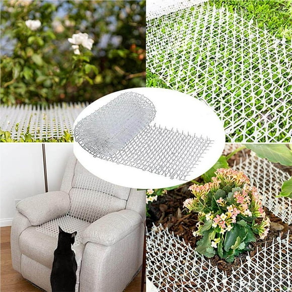 Cat Repellent Spike Mat Animal Barrier Mat For With Spikes Deterrent Mat Outdoor Garden Cat Repellent Spike Thorn Grid for Protecting Garden Plants