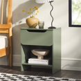 thumbnail image 2 of Table de Chevet Moderne Simple 1-Tiroir en Bois - Vert, 2 of 10