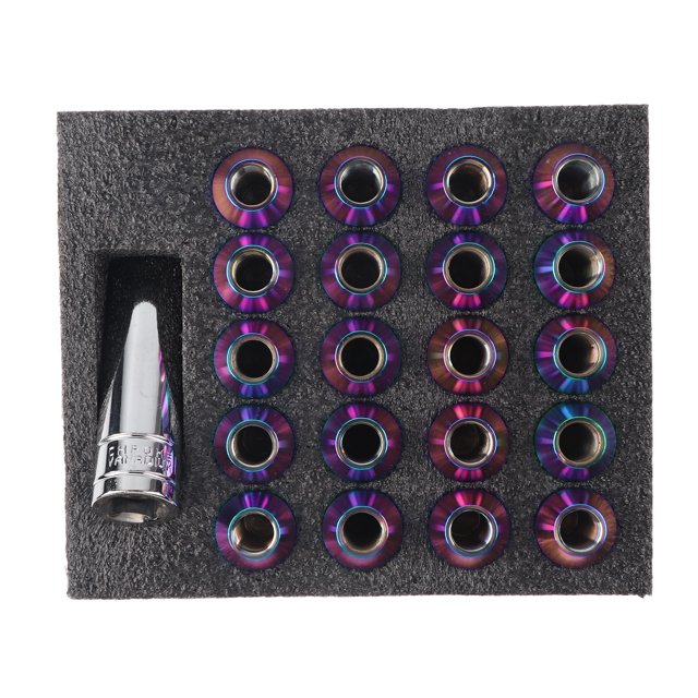 20pcs Wheel Lug Nuts T304 Stainless Steel 1.8in Height For Car Modification
