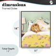 thumbnail image 4 of Stupell Industries Eclectic Good Morning Lion in Bed Black Framed Giclee Art, 11 x 14, by Leah Straatsma, 4 of 8