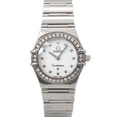 thumbnail image 1 of Pre-Owned Omega Constellation Mini My Choice 1465 71 Diamond Bezel Ladies' Watch White Shell..., 1 of 7