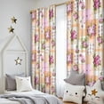 thumbnail image 5 of Blackout Kids Curtains,Pioneer Flower Floral Print Pattern Childrens Insulated Curtains Set Of 2,Bedroom Essentials,Toddler Room Decor 52"x84", 5 of 5