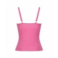 thumbnail image 5 of XIAONU Women's Floral Print Tankini Set Scoop Neck Summer Pool Swim Suit, 5 of 6