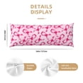 thumbnail image 3 of Fotbe Breast Cancer Ribbons Awareness Funda para Almohada Corporal con Diseño, Funda de Microfibra Ultrasuave de 20x54 Pulgadas, Ropa de Cama Elegante, 3 of 7