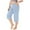 Light Blue, variant on Summer Plus Size 3/4 Pants for Women Clearance Ladies' Elastic Drawstring Shorts with Pockets Casual Solid Pants Bermuda Shorts for Daily Or Weekday Wearing