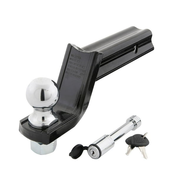 Support d'attelage «&nbsp;X&nbsp;» classe III, kit de démarrage de sécurité avec boule d'attelage de 5,08 cm (2 po) et goupille de verrouillage 1,58 cm (5/8&nbsp;po), 8,25 cm (3 1/4 po) baisse x 5,08 Support d'attelage classe III