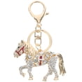 thumbnail image 1 of Miangastore Rhinestone Horse Pendant Keyring Keychain Key Chain Gift (Coffee), 1 of 8