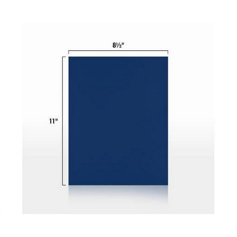 8 1/2 x 11 Cardstock - Navy (50 Qty.), Size: 2 in