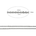 thumbnail image 2 of Cadena de cable de acero inoxidable 304 de 10 m (32,8 pies), extensor soldado, eslabones ovalados planos, color acero inoxidable, para manualidades., 2 of 4