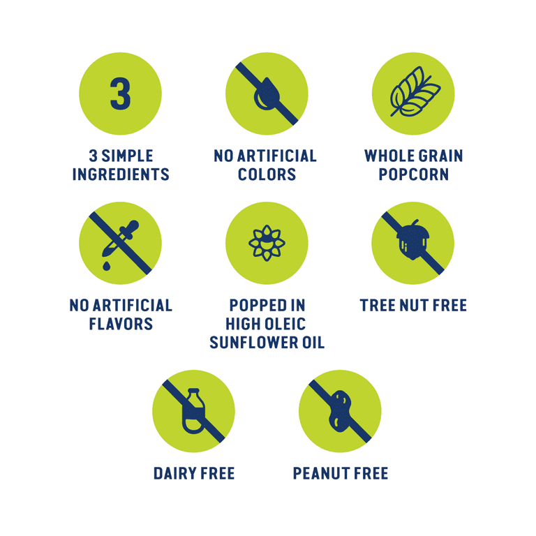 SKINNYPOP Original Popped Popcorn, 0.65 Oz Bag, 6 Count