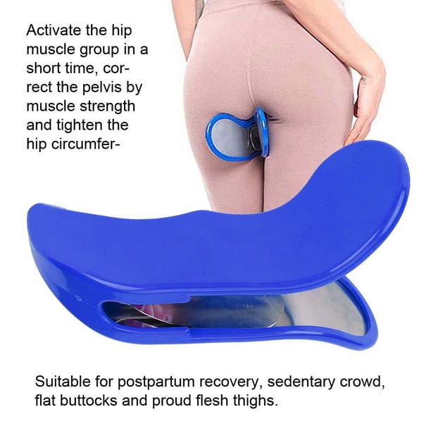 Súper Kegel Ejercitador, Ajustable Doméstico Músculo pélvico Muslo Ejercitador Herramienta de acondicionamiento físico Levantamiento de glúteos Entrenador de cadera Dispositivo Azul) Khall JM25939-03
